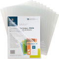 Business Source Transparent Poly File Holders, 6 Pack by BusinessSource