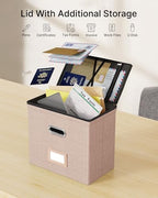 Oterri File Box Small 2-Pack Mesh Pockets Hanging Organizer for Letter-Size - Image 5