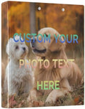 Custom Photo Text 3 Ring Binders 1.5 Inch Personalized Pictrue Three Ring Binders Versatile Binder for Work School Office Supply 1 Pack by Unknown
