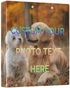 Custom Photo Text 3 Ring Binders 1.5 Inch Personalized Pictrue Three Ring Binders Versatile Binder for Work School Office Supply 1 Pack by Unknown