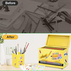 Pencil Dispenser for Classroom & Pencil Holder for Desk with 5 PCS Stickers - Image 6