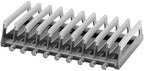 Elestoria 10-Slot Vertical Laptop Stand & Holder – Adjustable Aluminum Laptop Stand Vertical for Desk Fits 10 Devices, MacBook & Gaming Laptops (Up to 17.3”) – Space Saving Laptop Storage Rack - Grey by Elestoria