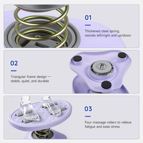 Under Desk Footrest, 11.4" x 7.9" Foot Rest for Desk (Purple) - Image 3