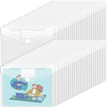 Sooez 50 Pack Plastic Envelopes Poly Envelopes, Clear Document Folders by Sooez