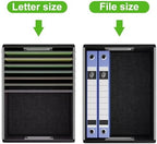 File Organizer Box with Lids, Collapsible File Folder Organizer - Image 5