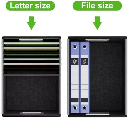 File Organizer Box with Lids, Collapsible File Folder Organizer - Image 3