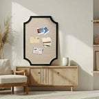 Wonderjune Linen Display Pinboard, Scalloped, 24" X 36", Black - Image 5