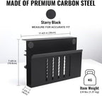 Desk Side Storage Organizer, Under Desk Laptop Holder with Magnetic Slot - Image 3