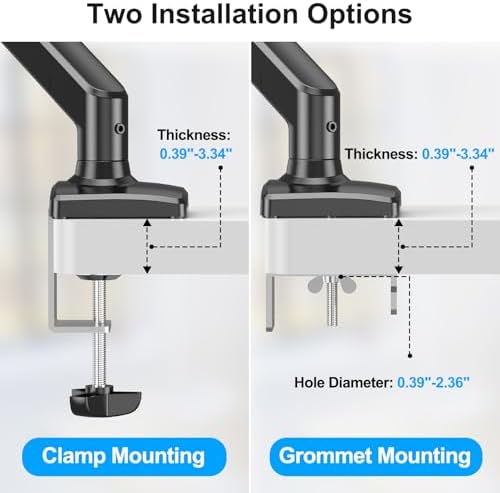 Laptop Stand Desk Mount, 2 in 1 Function, Single Monitor Mount - Image 3