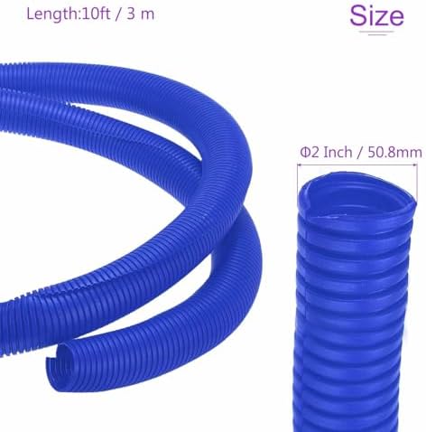 DMiotech 10ft Wire Loom Split Tubing 2 Inch(50.8mm) ID Blue - Image 3