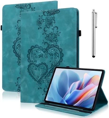 Case for Kindle Fire HD 10 &10 Plus Tablet (13th/11th Generation, 2023/2021 Release) 10.1", Embossed PU Leather Folio Shockproof Stand Cover Case with Card Slots for Fire HD 10 2023, Green by TUOLISG