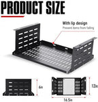 Under Desk Computer Mount for Small Form Factor Sff Computers and Pcs, Using Space 16.7" x H 6" x D 12" Mount Shelf Organizer for Office Home Workstation Gaming Stand up Desk - Image 2