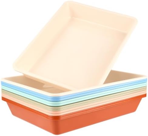 Defresit 12 Pcs Letter Size Flat Storage Paper Trays for Classroom by Defresit