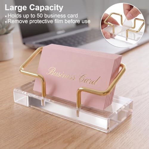 Novabright 6 Pack Acrylic Business Card Holder for Desk - Image 6