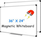 XBoard Magnetic Dry Erase Board 36 x 24 Inch, 3' x 2' White Board for Wall | Silver Aluminum Frame Presentation Board for Home Office Classroom (Pack of 2) by XBoard