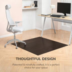 Anji Mountain 52" x 48" Bamboo Office Chair Mat for Carpet & Hardwood Floor - Image 4