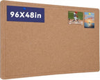 Extra Large Bulletin Board 96" x 48", Felt Pin Board, Ginger Yellow by Hrrtyueg
