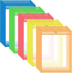C-Line Neon Stitched Shop Ticket Holders, Assorted Neon Colors, 9 x 12 Inches, 25 per Box (43910) (Pack of 5) by C-Line