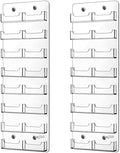 Lincia 2 Pcs Acrylic Business Card Holder, 59.5x20cm, 16 Pockets Vertical by Lincia