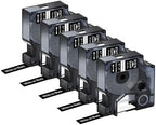 5PK Compatible for Dymo Rhino 1805435 Vinyl Permanent Industrial Label Tape by KCMYTONER
