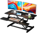 35" Standing Desk Converter, Quick Sit to Stand Desk Riser by JYLHJOYSEEKER