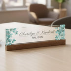 ARTBLOX | Office Personalized Name Plate Leaf V4 Design by Artblox