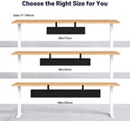 Under Desk Cable Management Tray 28" No Drill Cord Organizer 70lbs Metal - Image 6