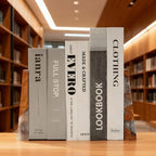 Resin Bookends Large Heavy Duty Bookends for Shelves, Unique Burl Wood Figure Book Ends for Study Office, Fancy Modern Decorative Book Supports for Bookshelf Organization (Pearlescent White) - Image 5
