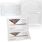 StoreSMART - Clear Folding Business Card Holders - 500 Pack - Polypropylene Plastic (RPP2915C-500) - Image 3