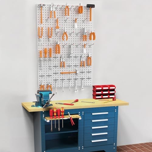 WALMANN 96 PCS Pegboard Kit with Hooks, 36x24 in Wall Tools Pegboard - Image 2