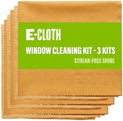 E-Cloth Window and Glass Cleaner Kit, Just Add Water - 3 Kits by E-Cloth