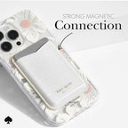 kate spade new york Magnetic Card Holder/Wallet - White Glitter - Image 4