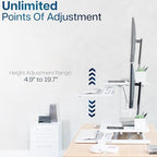 VIVO White 32 inch Standing Desk Riser, DESK-V000SW - Image 5