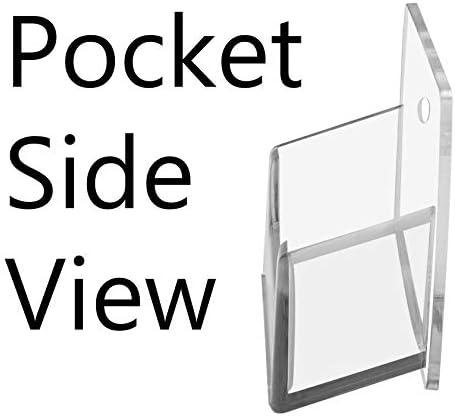 Marketing Holders Slatwall Business Card Holder 9 Pocket Clear Acrylic Organizer for 3.5" x 2" Contact or Appointment Cards in Doctors and Dental Offices - Image 3