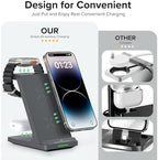 3 in 1 Fast Wireless Charging Station for Multiple Apple Devices - Image 4