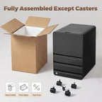 Approgreent Lockable 3 Drawer File Cabinets for Home Office - Image 4