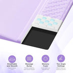 Ospelelf Ergonomic Mouse Pad and Keyboard Stand Wrist Rest Set, Memory Foam Comfort, Pain Relief for Typing, Office Desk Accessories, Purple - Image 4