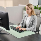 Single-Sided PU Leather Desk Pad (20"x40", Green) - Non-Slip Large Mouse Pad & Desk Mat for Office, Home - Waterproof, Easy to Clean, Durable Surface - Image 7