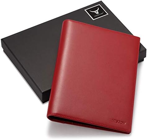 HISCOW Slim Leather Junior Padfolio, 5x8 Notepad Cover, Bordeaux - Image 7