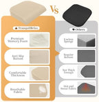TranquilRelax XL Memory Foam Seat Cushion for Office Chair, Khaki - Image 4