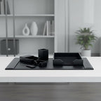 DACASSO Bonded Leather Desk Set - Luxury Leather Desk Pad & Desk Organization Essentials (Black, 6 Piece) - Image 6