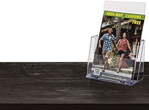 Marketing Holders 12 Pack Brochure Holder for 6" Bifolds Clear Acrylic Countertop Literature Organizer Space Saving Slant Back Booklet Dispenser for Trade Shows Expos and Conventions - Image 4