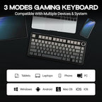 MechLands Aula F75 PRO 75% Gaming Keyboard with KiiBoom Premium Acrylic Transparent Keyboard Dust Cover - Image 4