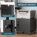 Small Printer Stand with Storage, Mobile Printer Cart for Home Office - Image 5