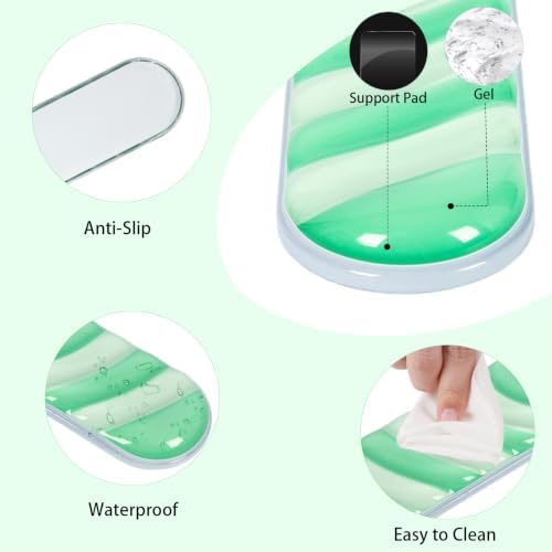L-SPOUTTO Green Cute Ergonomic Gel Wrist Rest for Mouse and Keyboard - Image 6