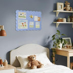 Scalloped Bulletin Board 36x24 inches, Decorative Felt Pin Board for Wall - Image 5