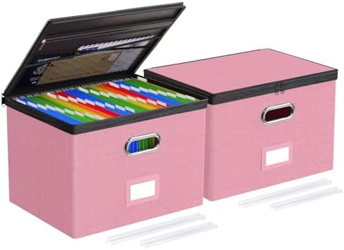Oterri File Box Large 2-Pack Hanging Organizer for Letter/Legal-Size Folder by Oterri