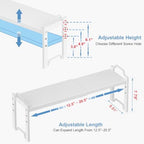 Narrow Expandable Cabinet Shelf Organizer, Kitchen Countertop Storage - Image 2