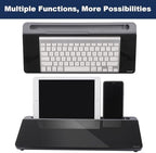 TSJ OFFICE Desktop Whiteboard Dry-Erase-Board - Computer Keyboard Stand White Board Surface Pad with Drawer, Desk Organizers with Accessories for Office, Home, School Supplies - Black＆Grey - Image 5