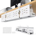 Univivi Under Desk Cable Management Tray, Cable Management, 32 inch, White by Univivi